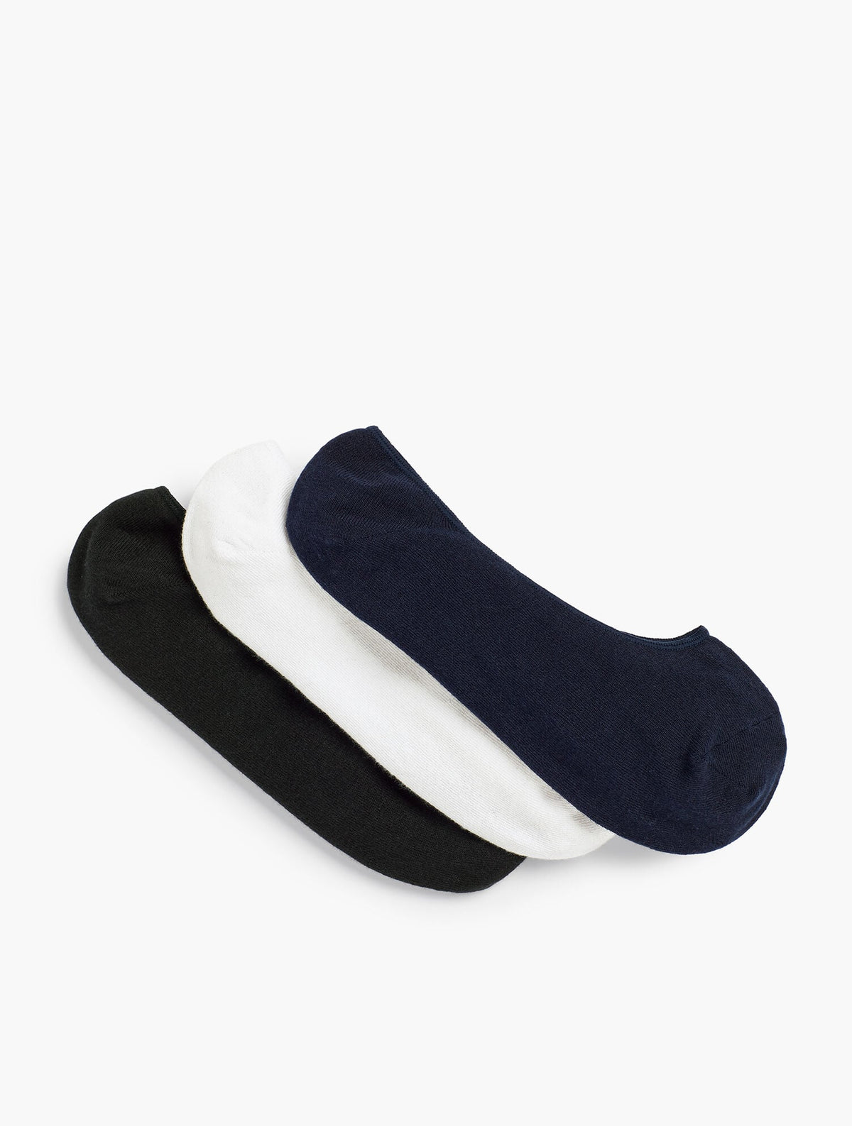 THREE-PAIR NO-SHOW SOCK SET
