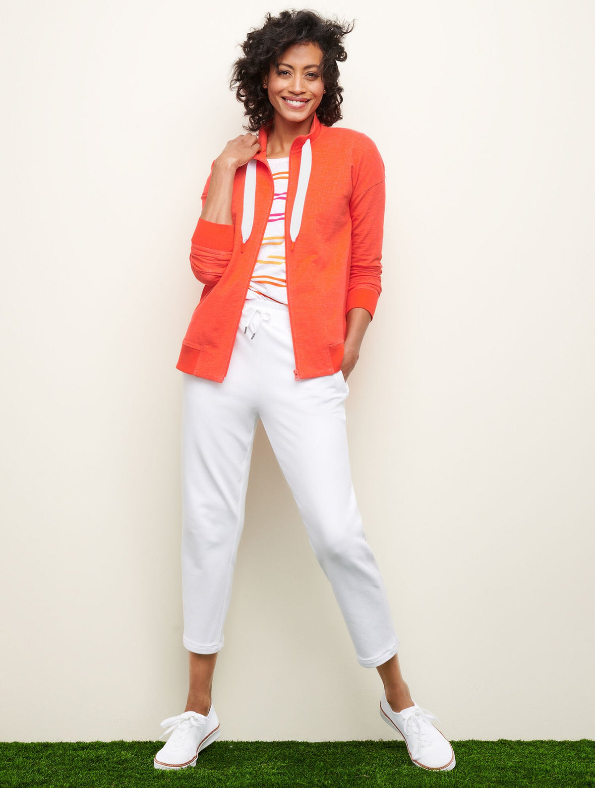 CROSS BACK TOP - BASHFUL STRIPE