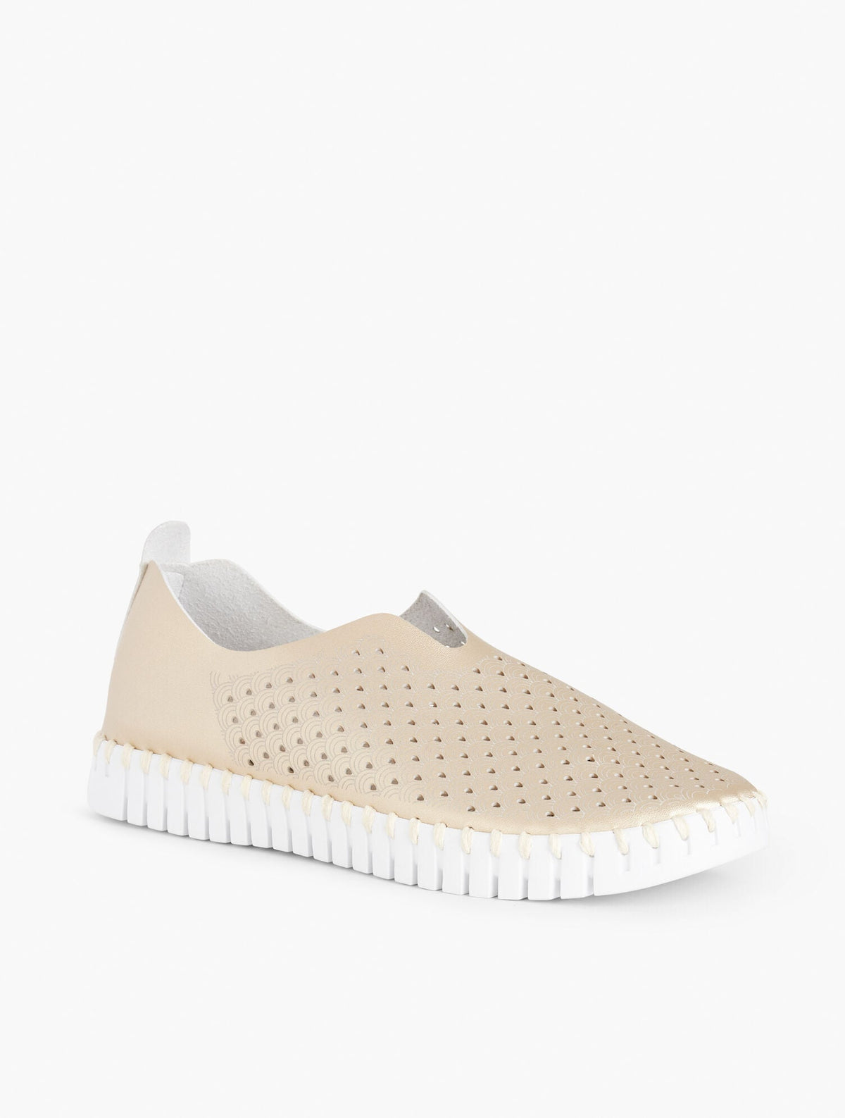 ILSE JACOBSEN TULIP SLIP-ON FLATS - METALLIC