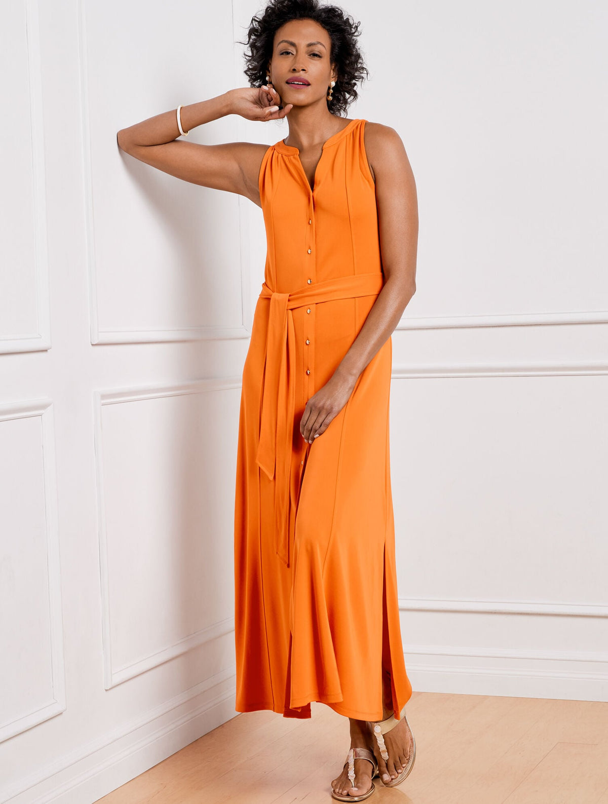 JERSEY MAXI SHIRTDRESS