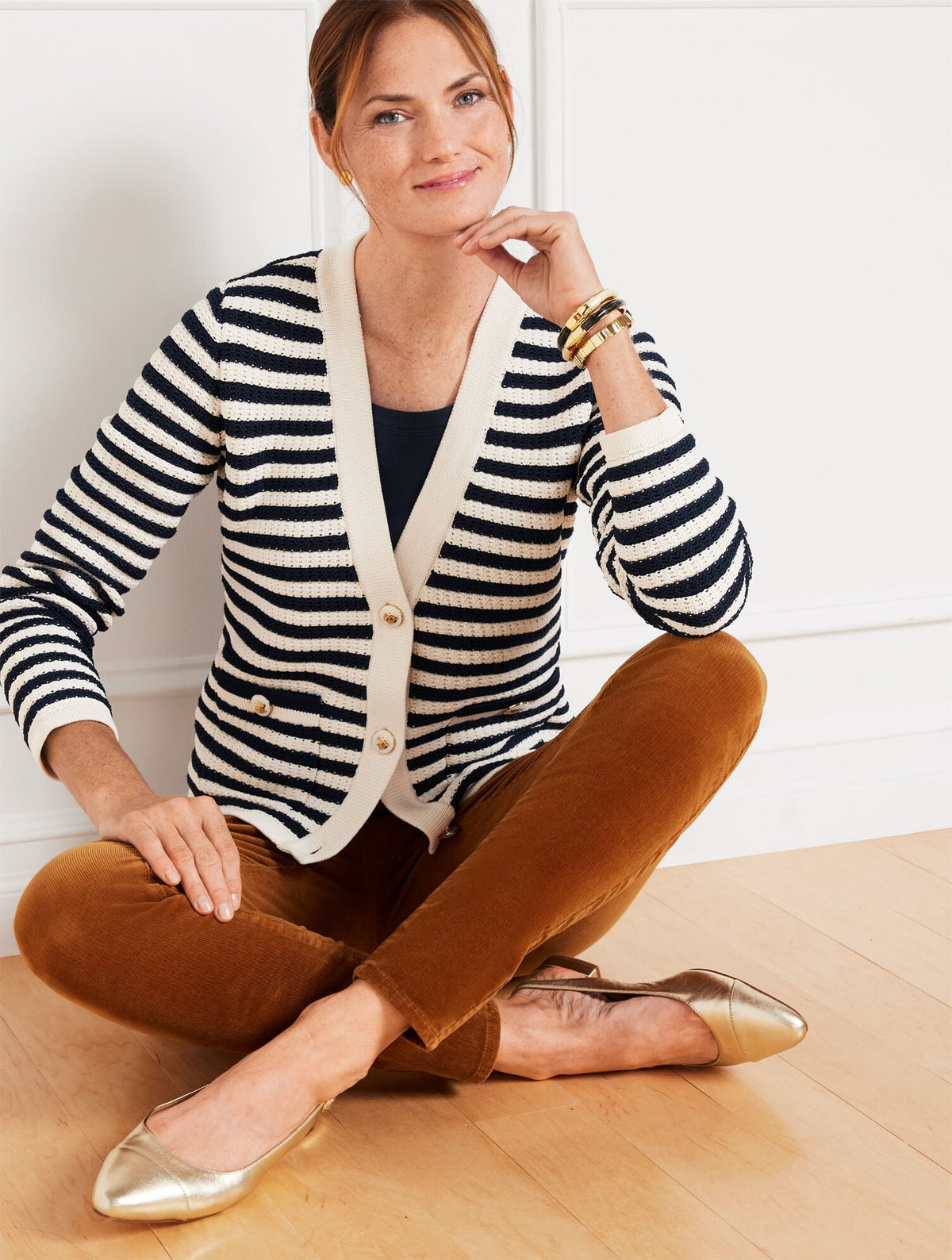 TALBOTS KATE CARDIGAN - STRIPE