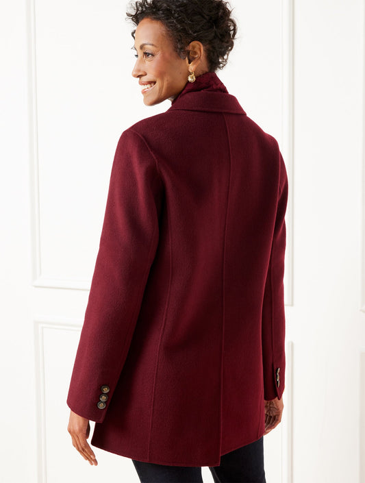 DOUBLE FACE WOOL BLEND BLAZER