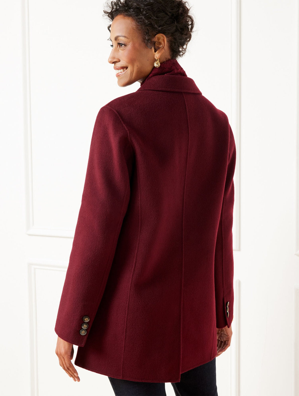 DOUBLE FACE WOOL BLEND BLAZER