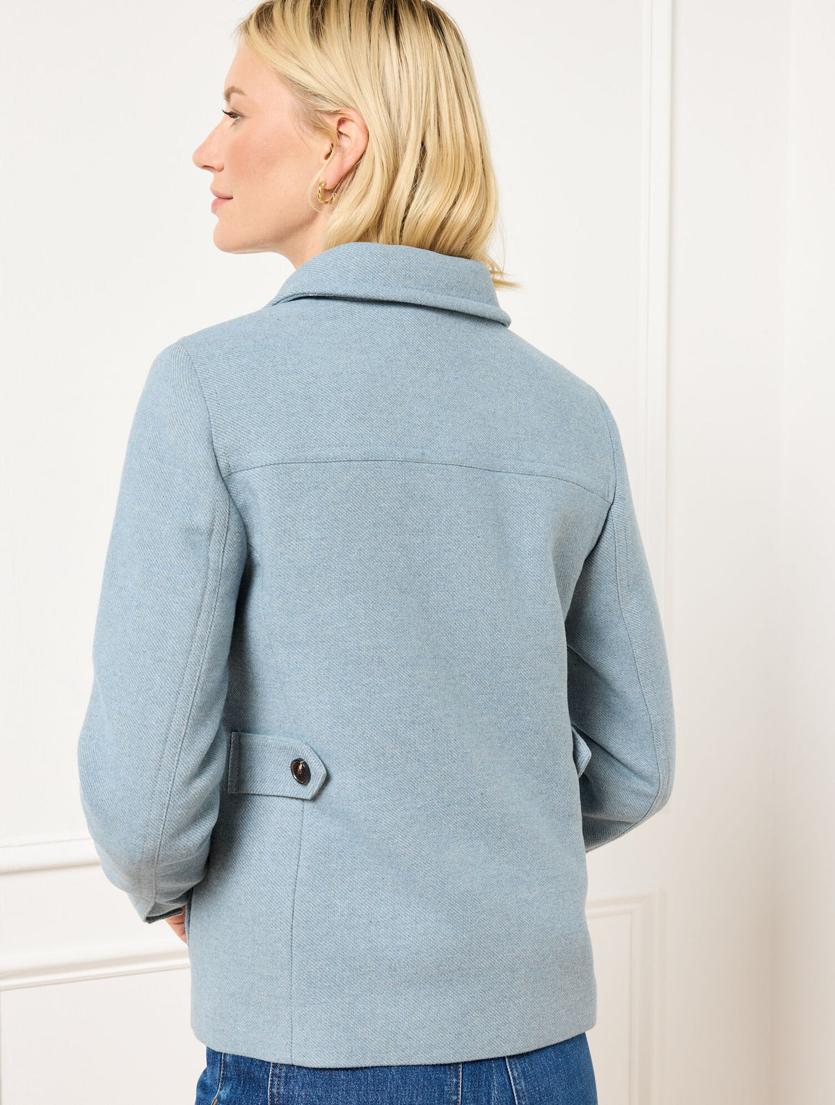 BRUSHED TWILL SHIRT JACKET