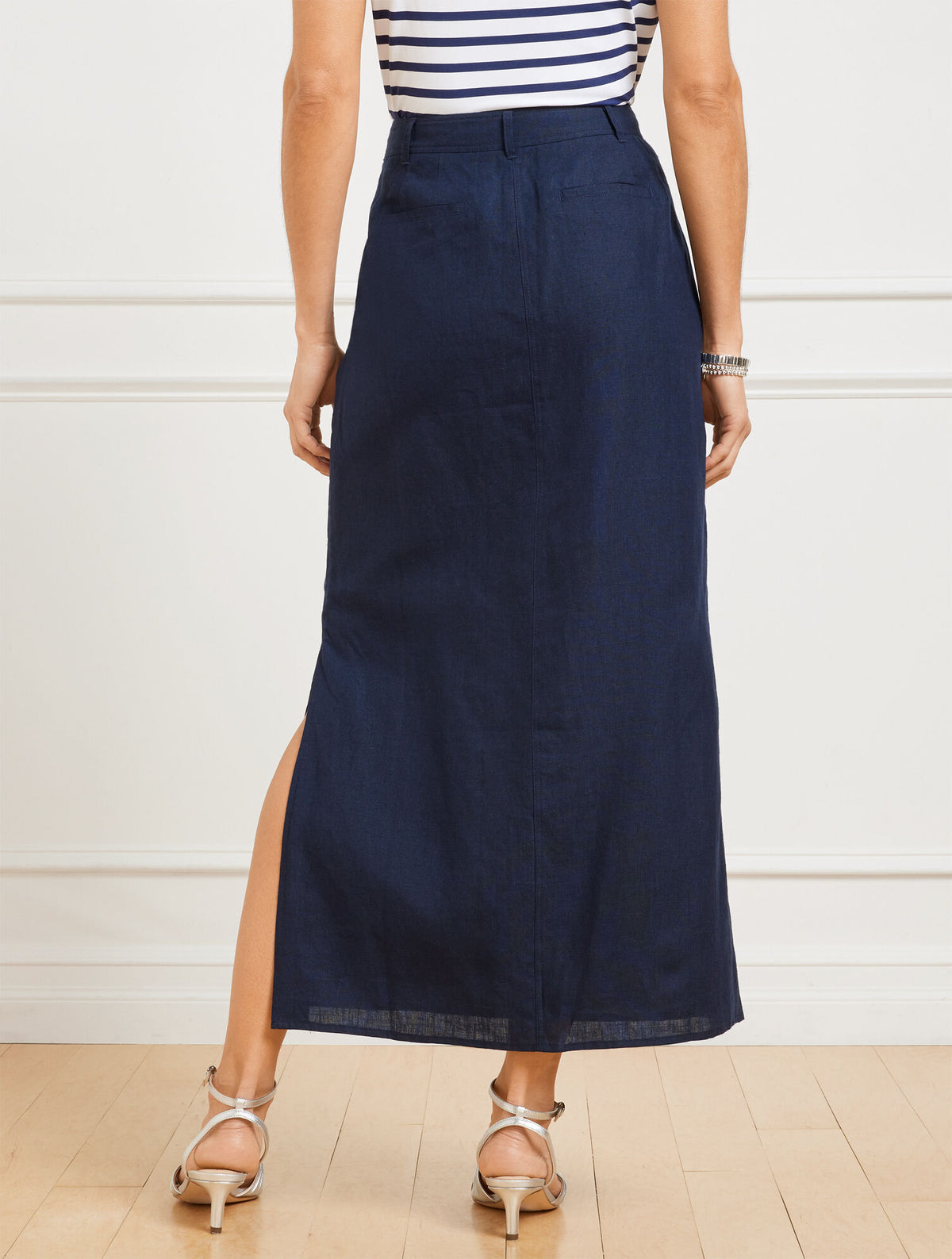 LINEN TROUSER SKIRT