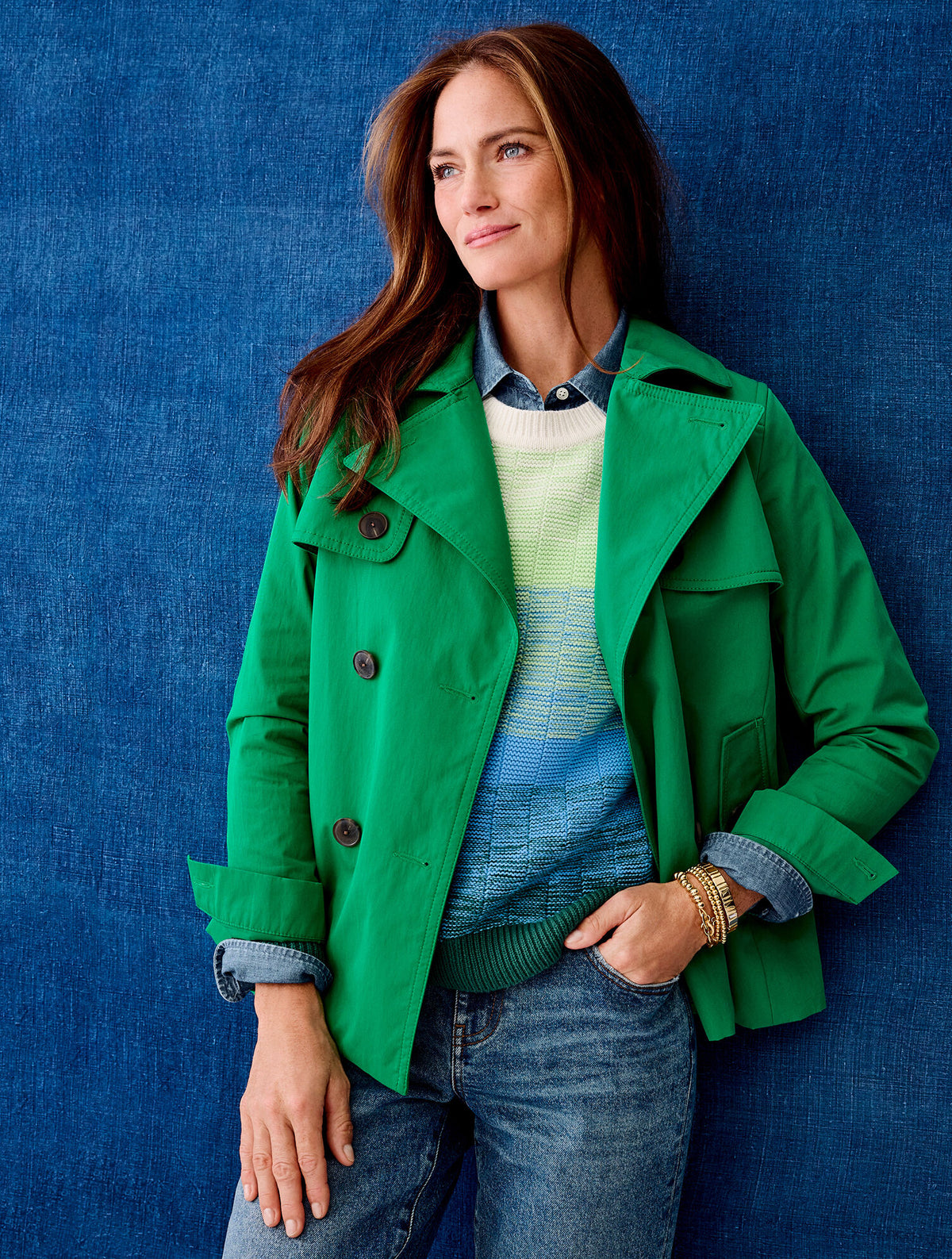 TWILL SHORT TRENCH COAT