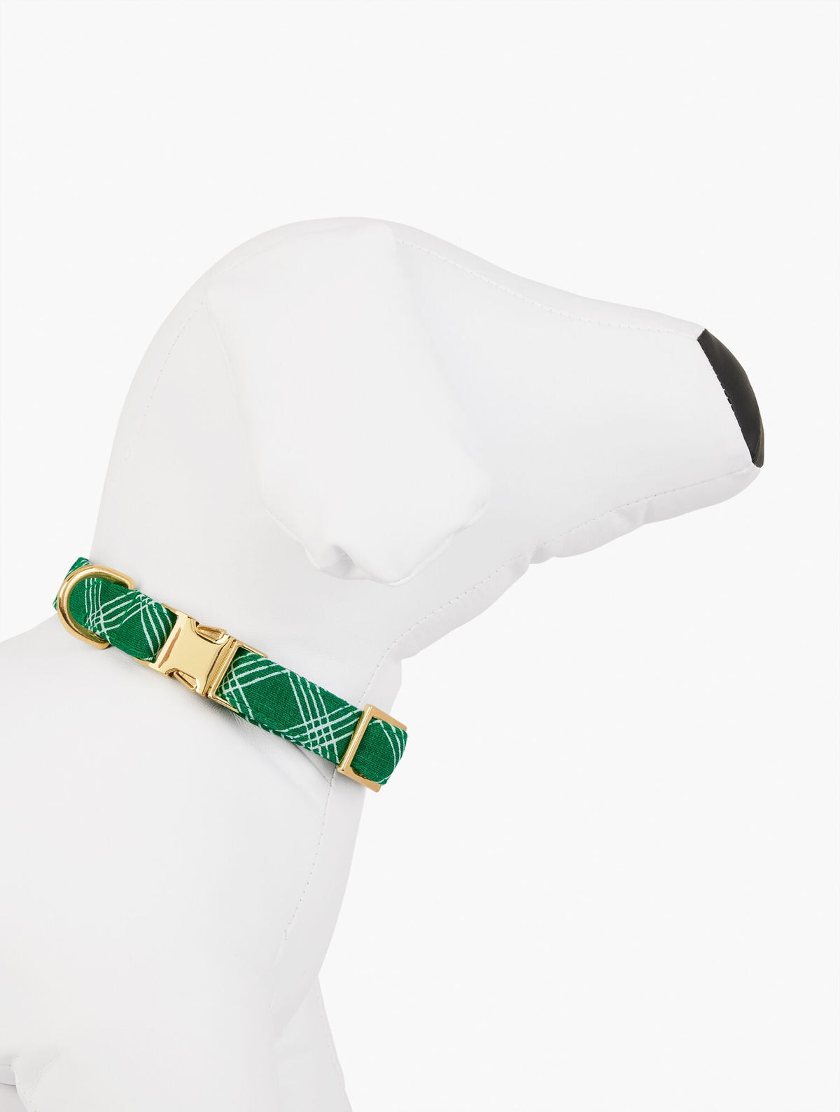 THE FOGGY DOG EMERALD PLAID DOG COLLAR