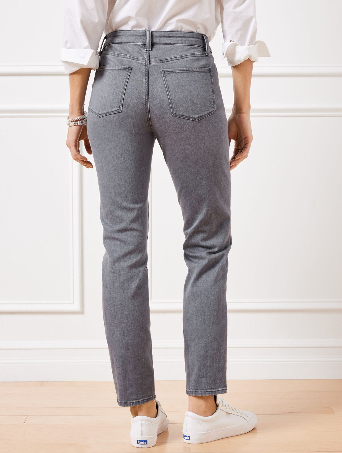 SLIM ANKLE JEANS - STANTON WASH