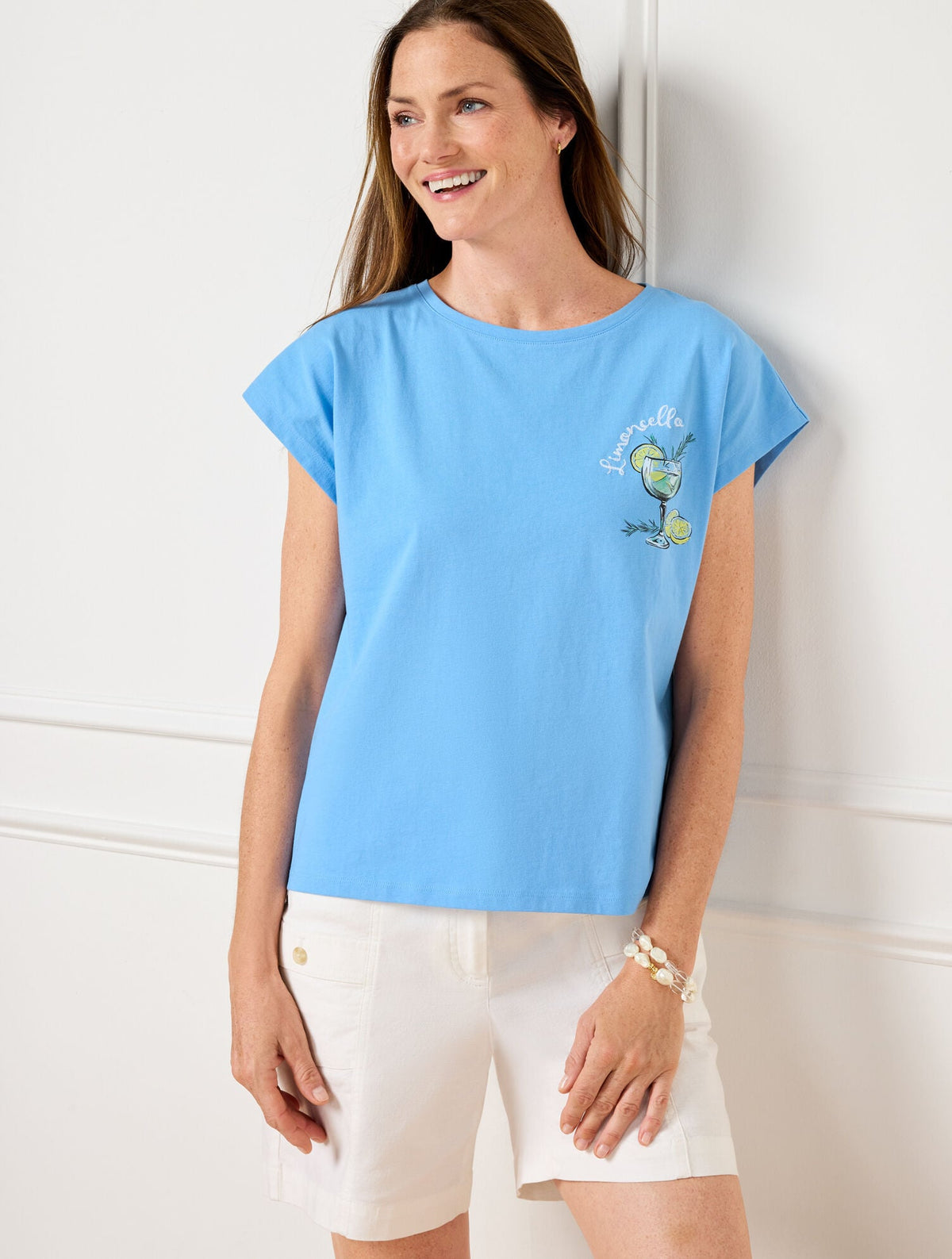 DOLMAN CREWNECK TEE - LIMONCELLO