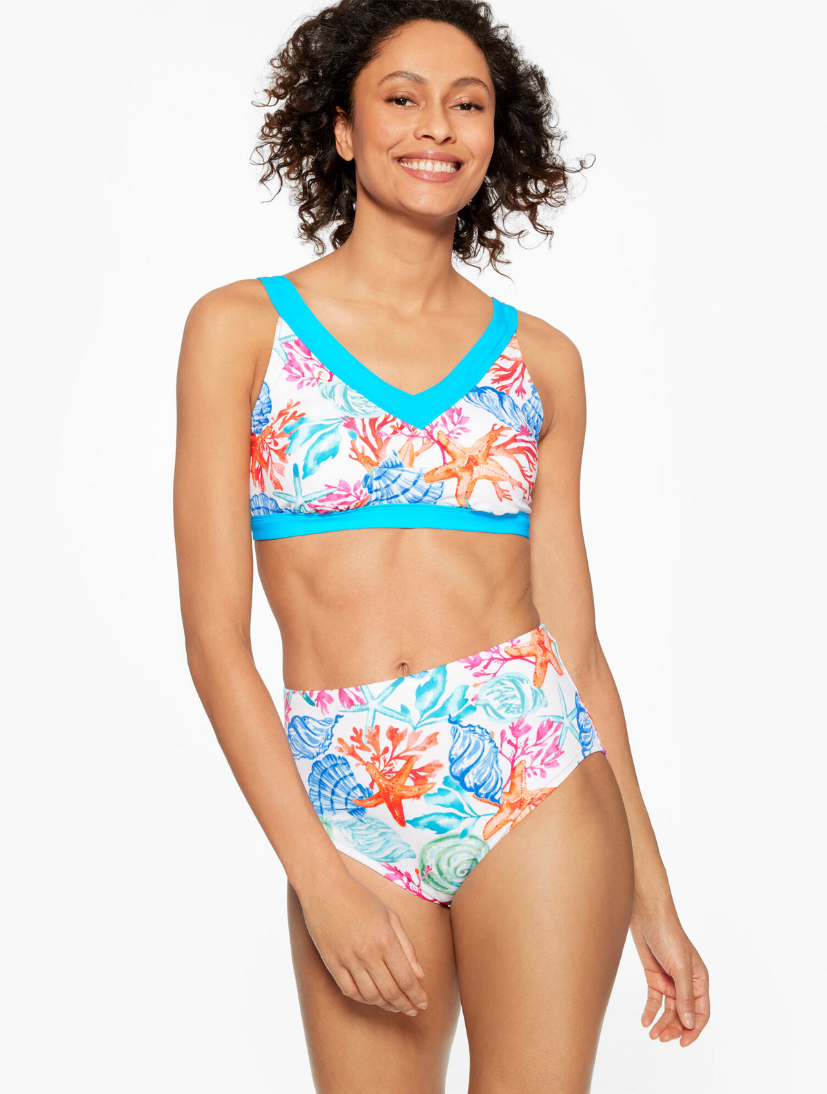 MIRACLESUIT® BIKINI TOP - CORAL & SHELLS