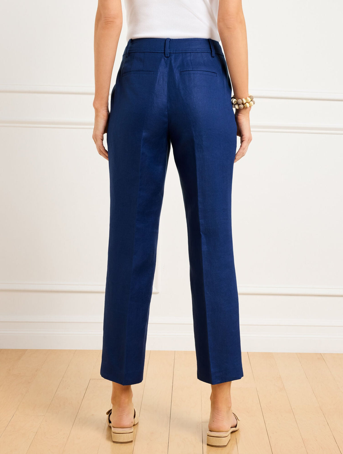 STRAIGHT LEG LUXE IRISH LINEN PANTS