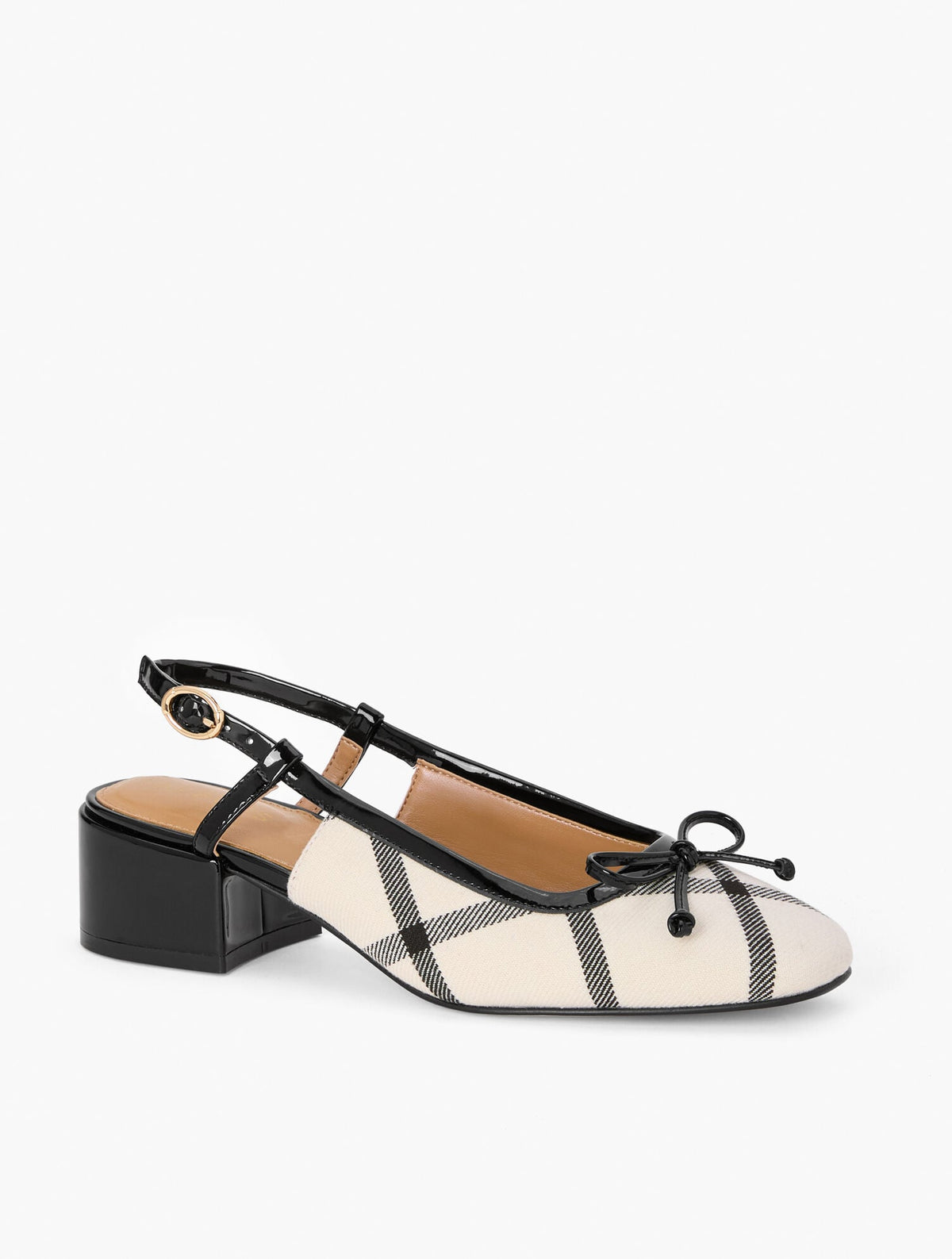 MARLOW WINDOWPANE SLINGBACK PUMPS