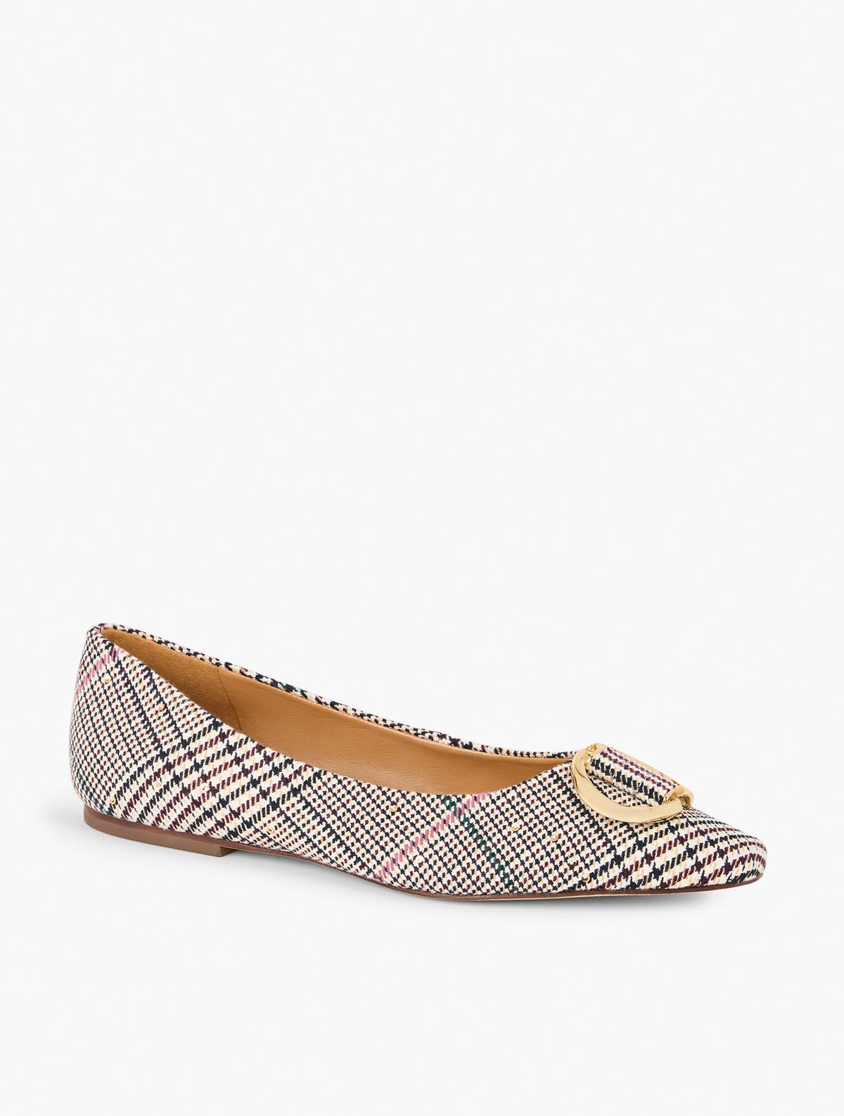 WHITLEY ORNAMENT BALLET FLATS - MANSFIELD PLAID