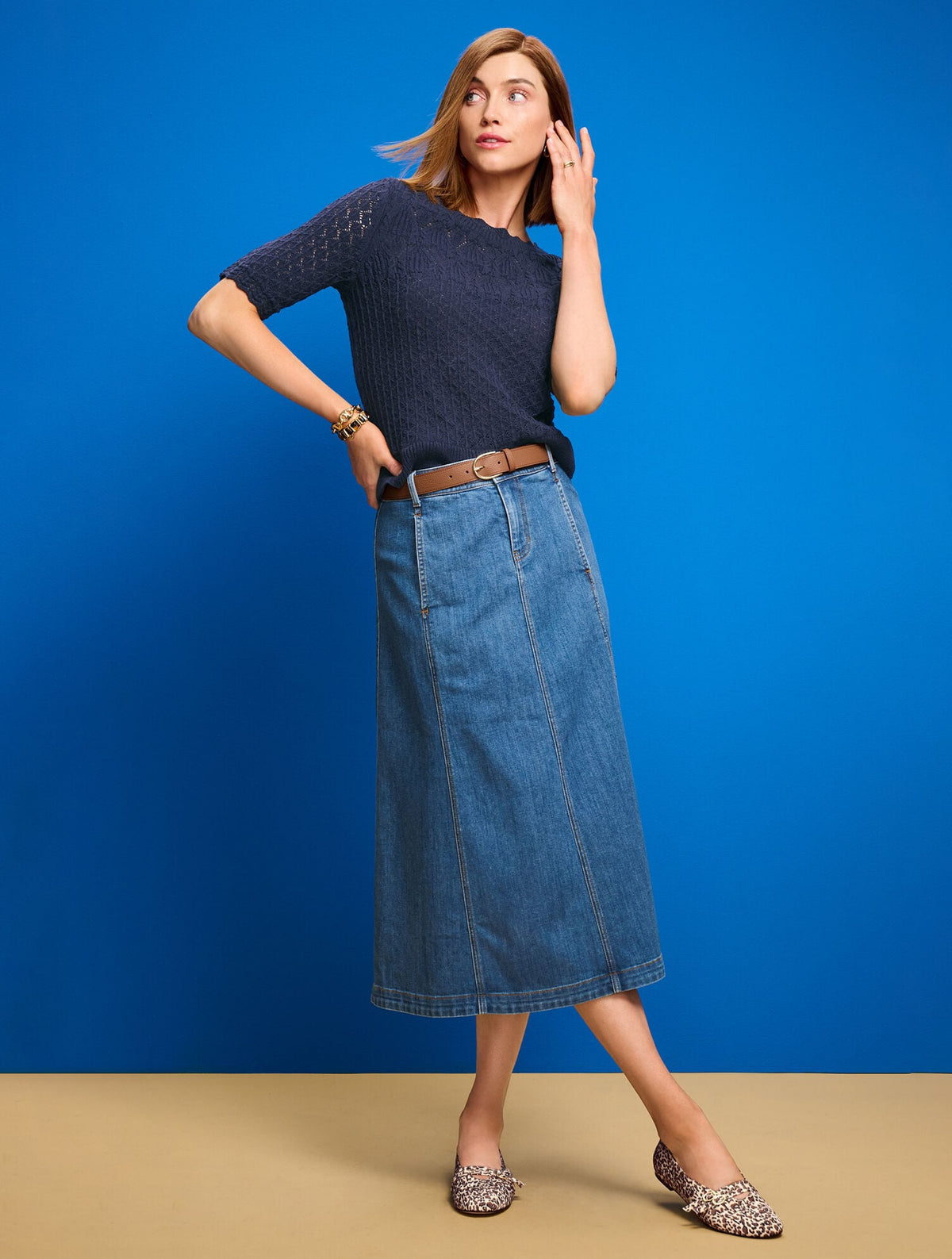 SCALLOP BOATNECK PULLOVER