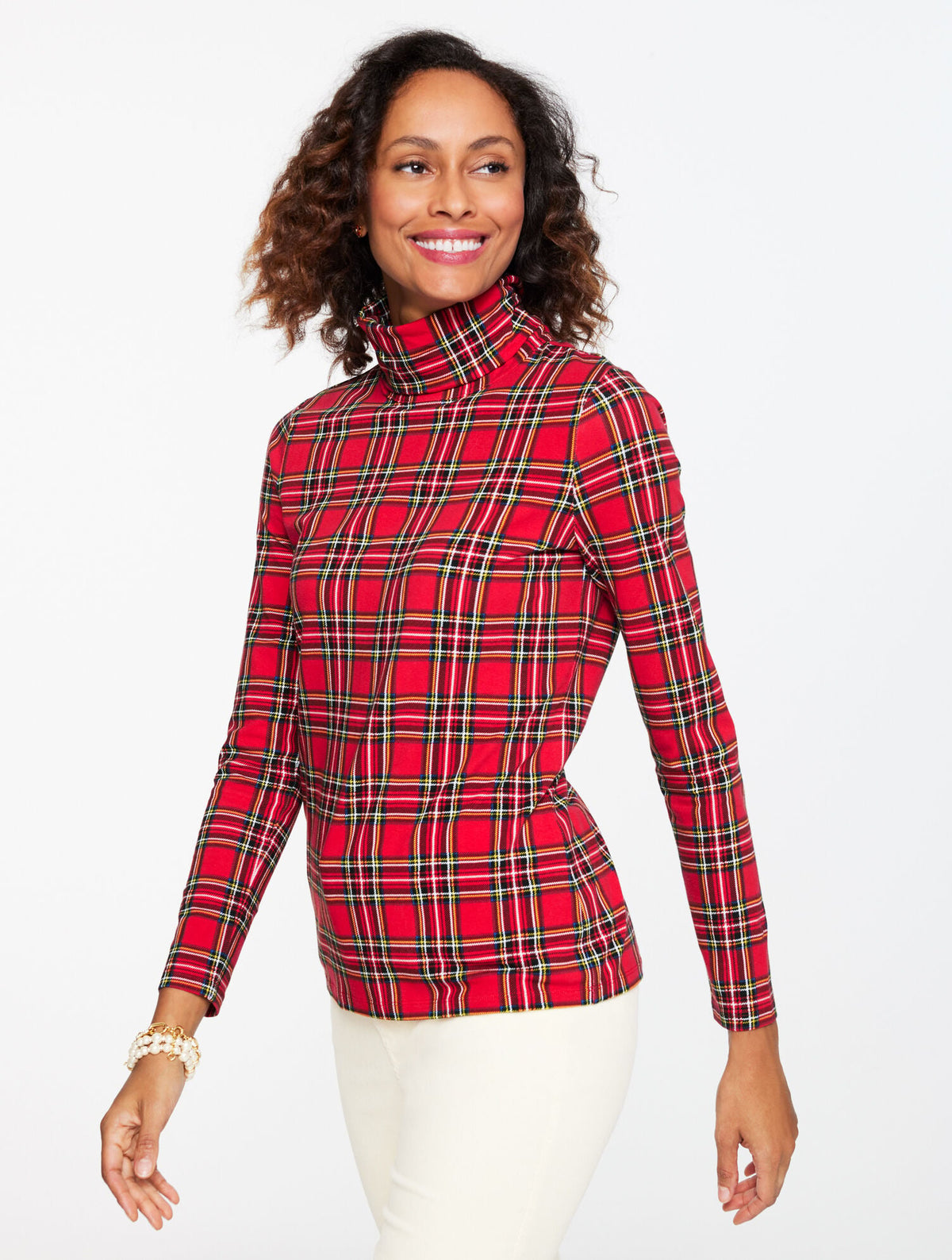 CLASSIC TURTLENECK - HOLIDAY PLAID
