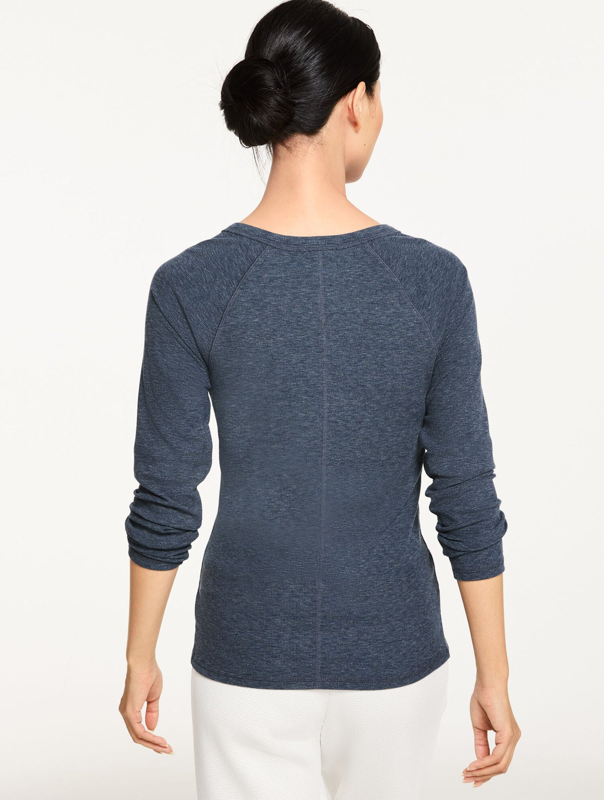 RIBBED HENLEY TEE