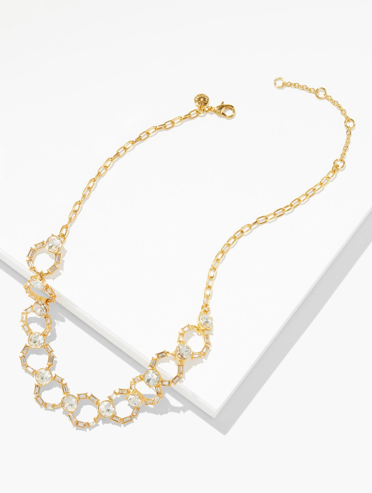 INTERLOCKING BAGUETTE NECKLACE
