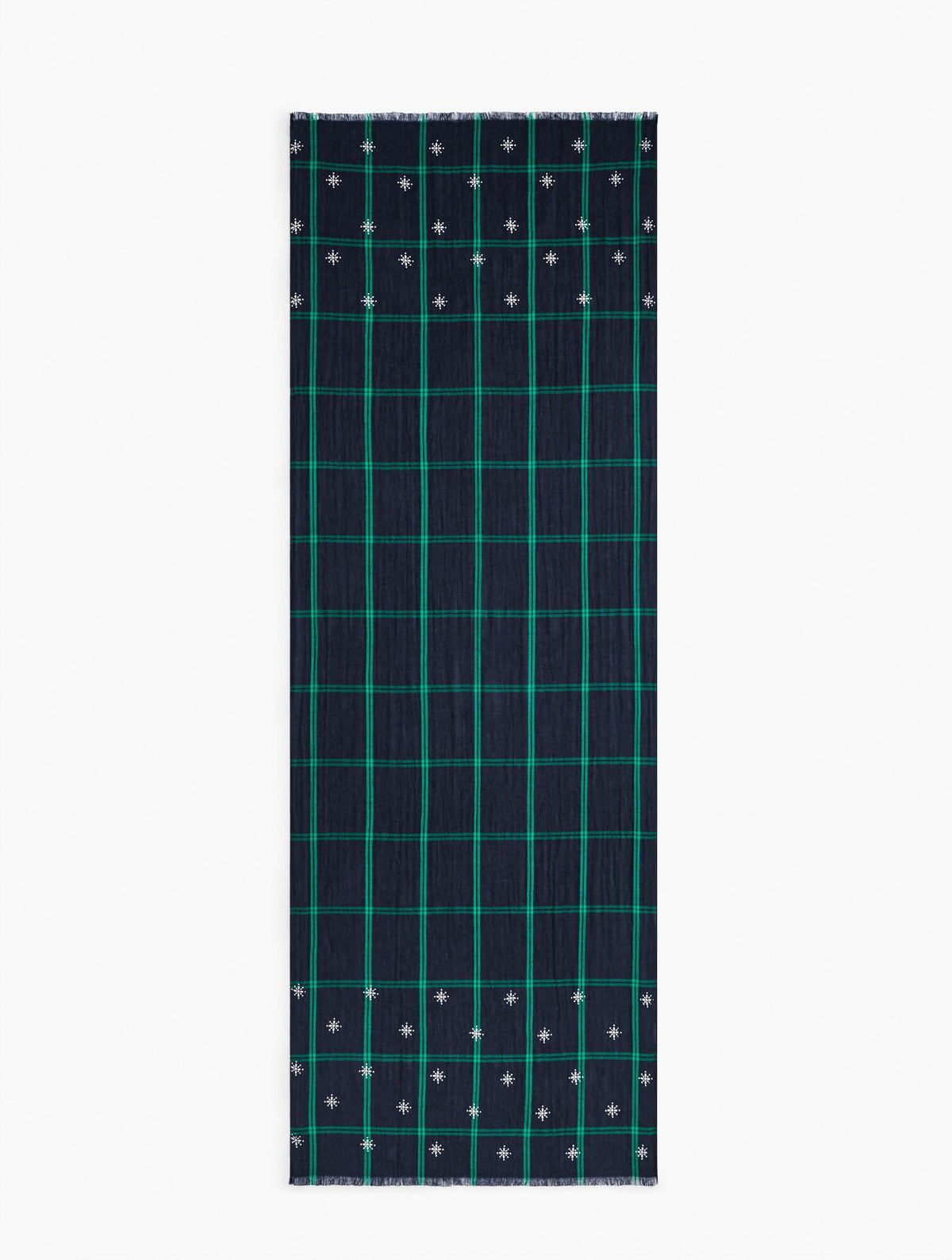 ENCHANTING BLACK WATCH OBLONG SCARF