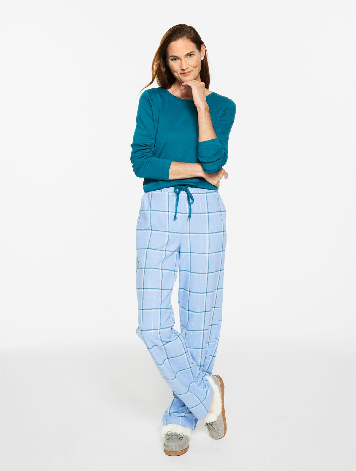 COTTON PAJAMA SET - COZY PLAID