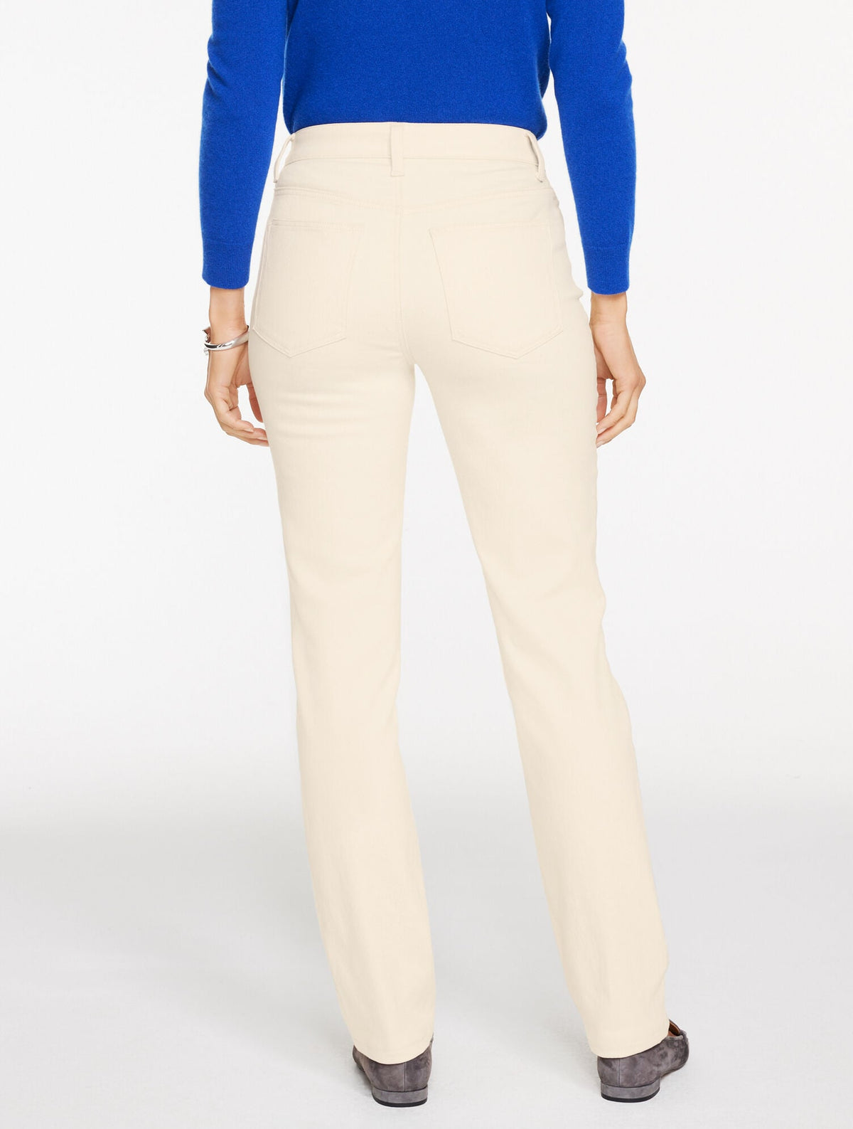 STRAIGHT LEG RHINESTONE JEANS