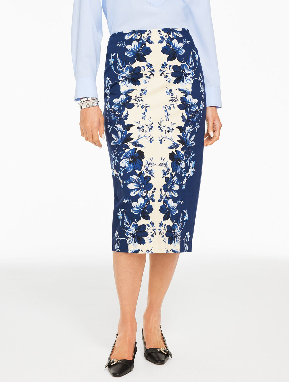 PENCIL SKIRT - EXQUISITE BLOOMS