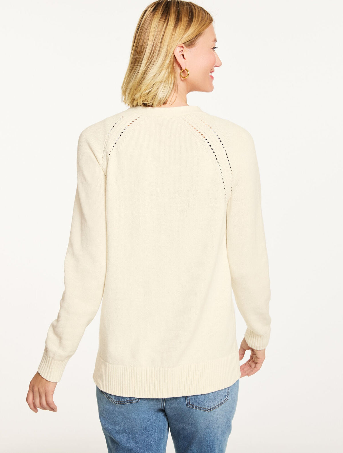 POINTELLE GIRLFRIEND CARDIGAN