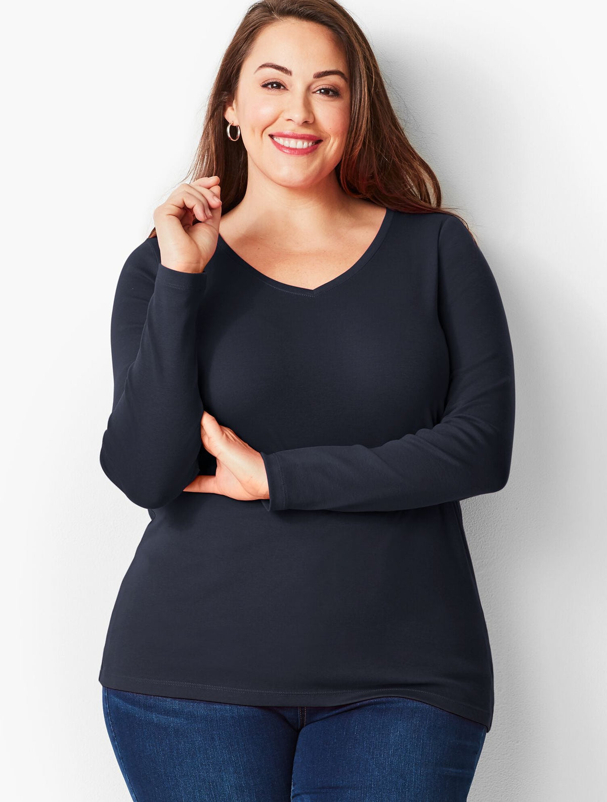 PIMA V-NECK TEE