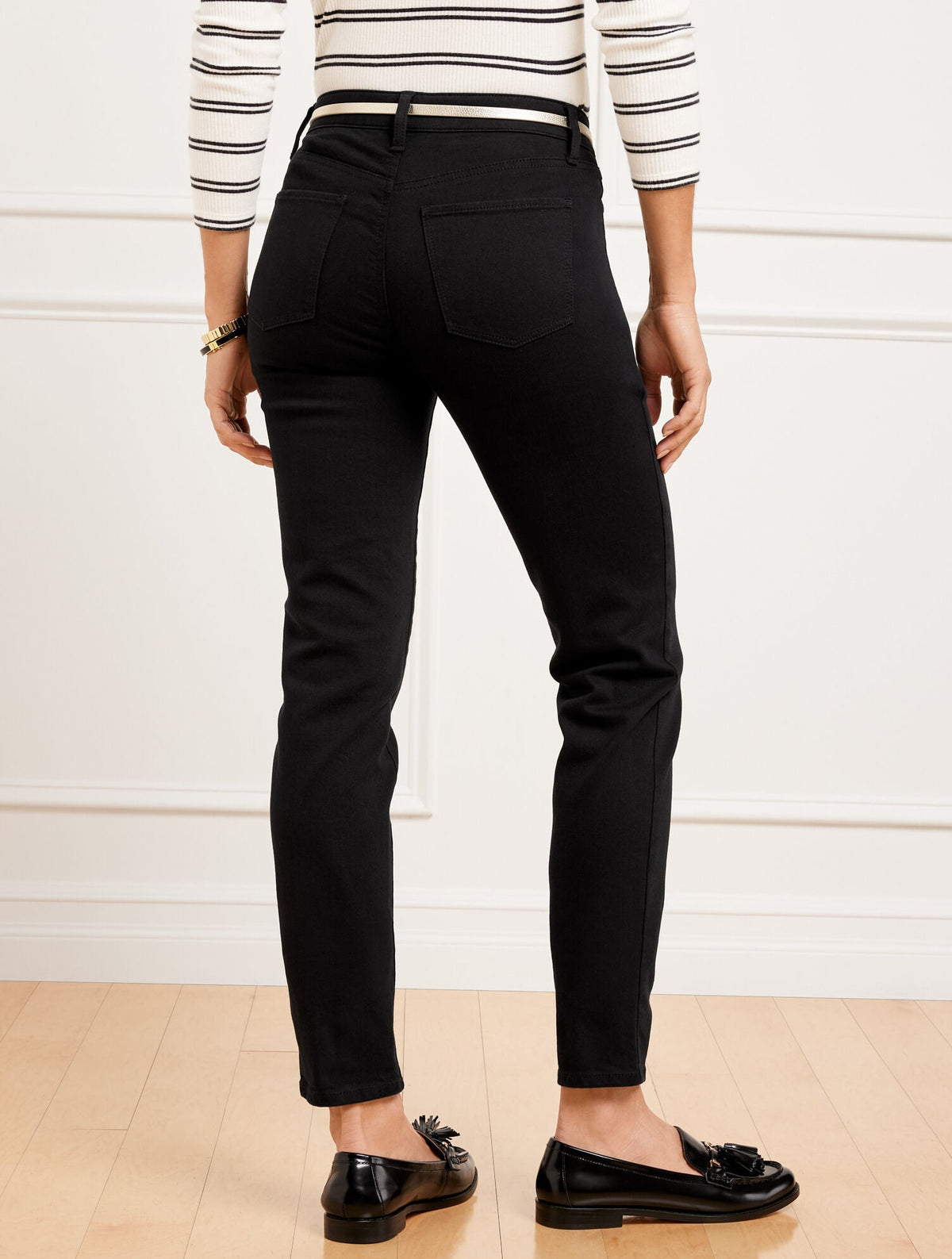 SLIM ANKLE JEANS - BLACK
