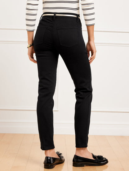 SLIM ANKLE JEANS - BLACK