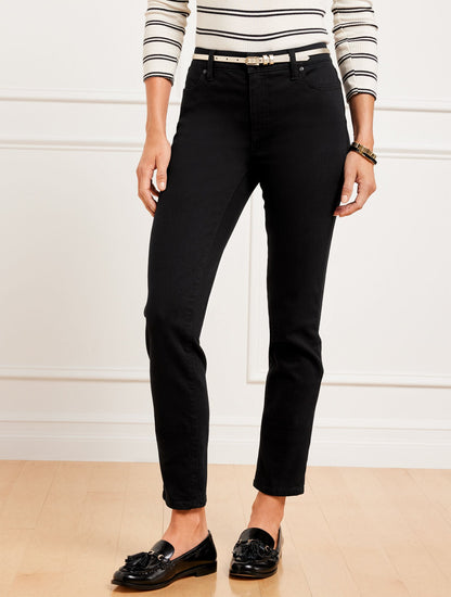 SLIM ANKLE JEANS - BLACK