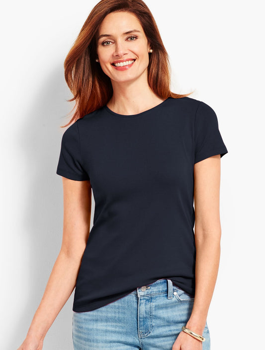 PIMA COTTON CREWNECK TEE
