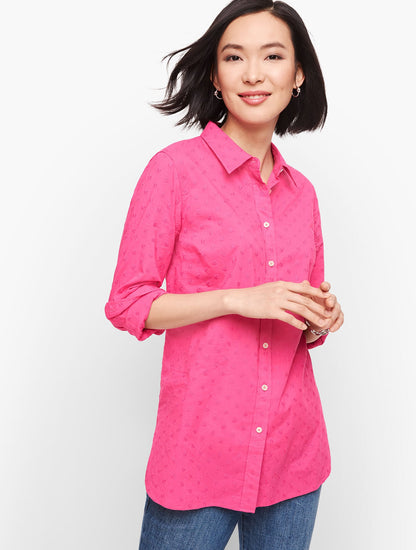 CLASSIC COTTON SHIRT - FLORAL DOT