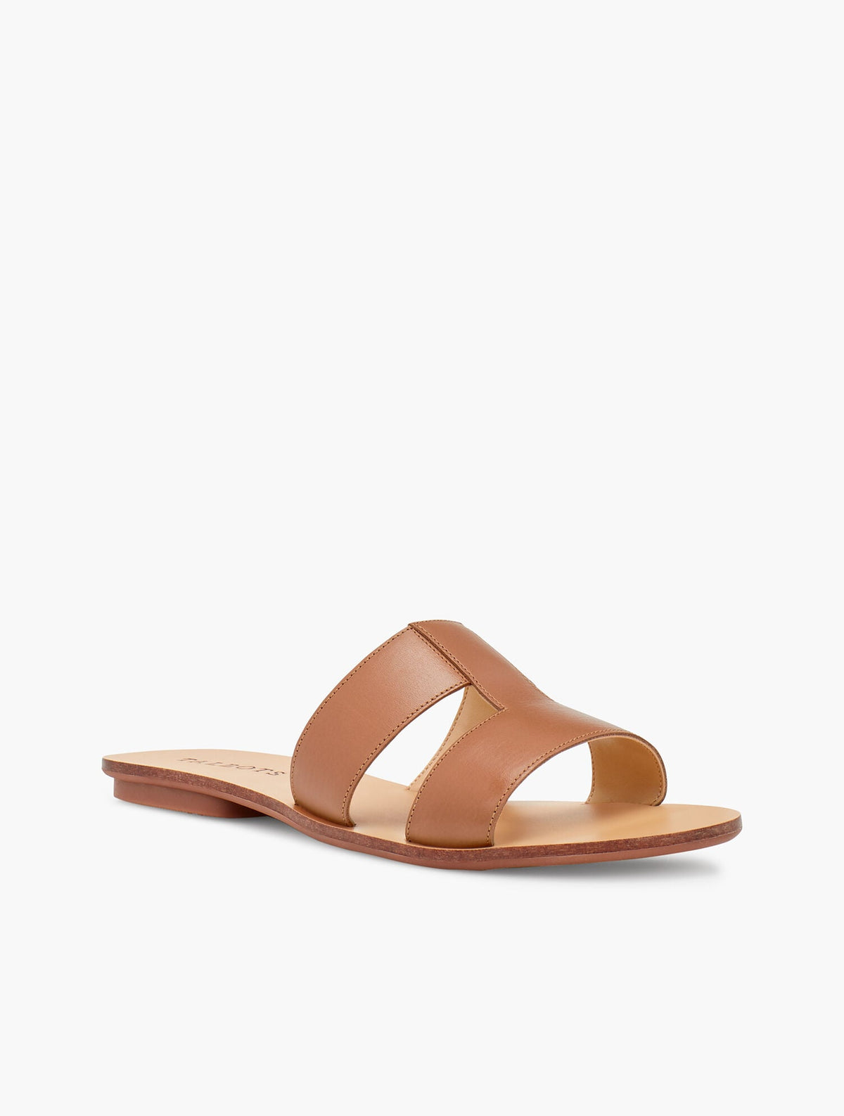 HANNAH VACHETTA LEATHER SLIDES