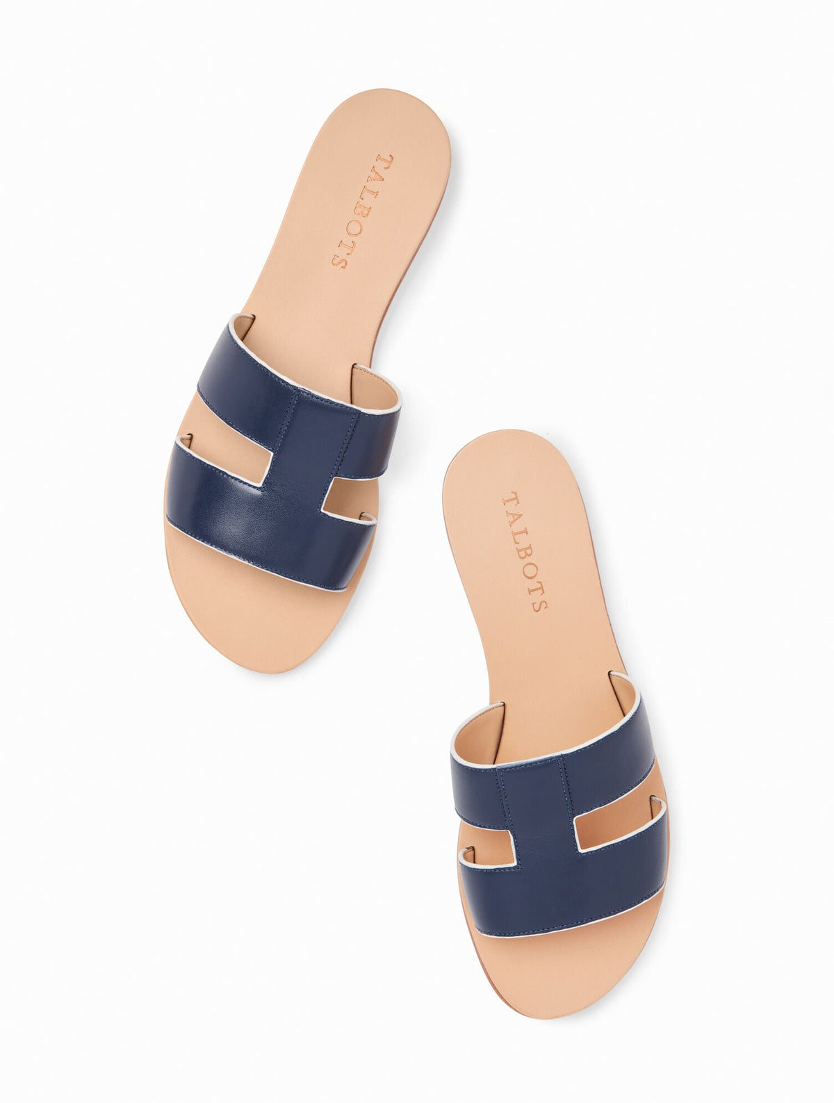 HANNAH VACHETTA LEATHER SLIDES