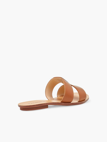 HANNAH VACHETTA LEATHER SLIDES