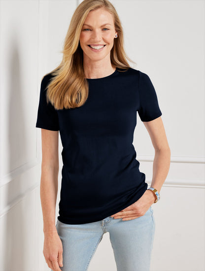 PIMA COTTON CREWNECK TEE