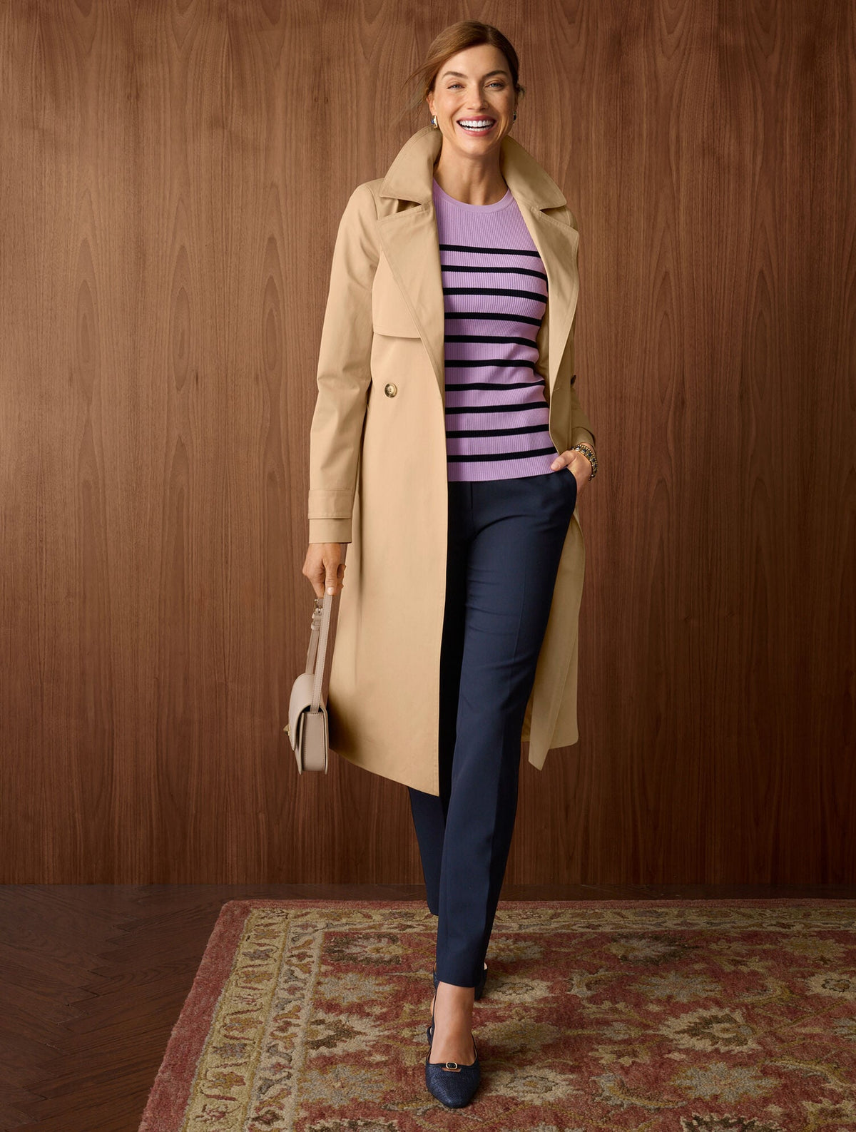 TALBOTS HAMPSHIRE STRAIGHT ANKLE PANTS