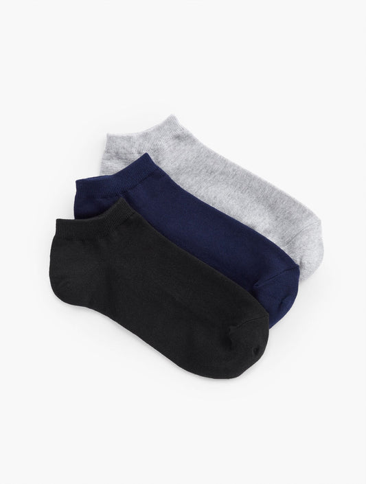 THREE PAIR ANKLE SOCKS