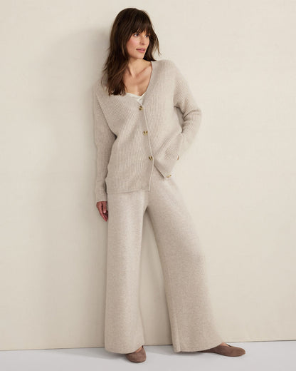 CASHMERE SHAKER STITCH CARDIGAN