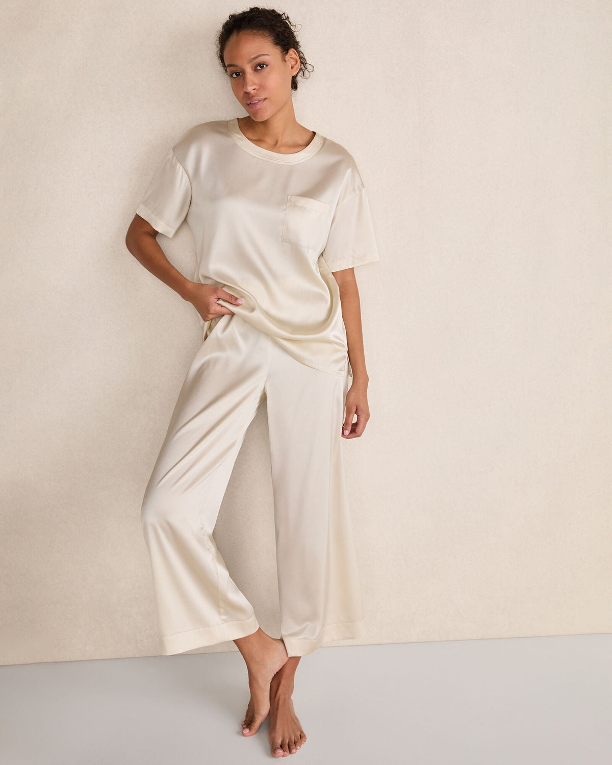 WASHABLE SILK SLEEP TOP