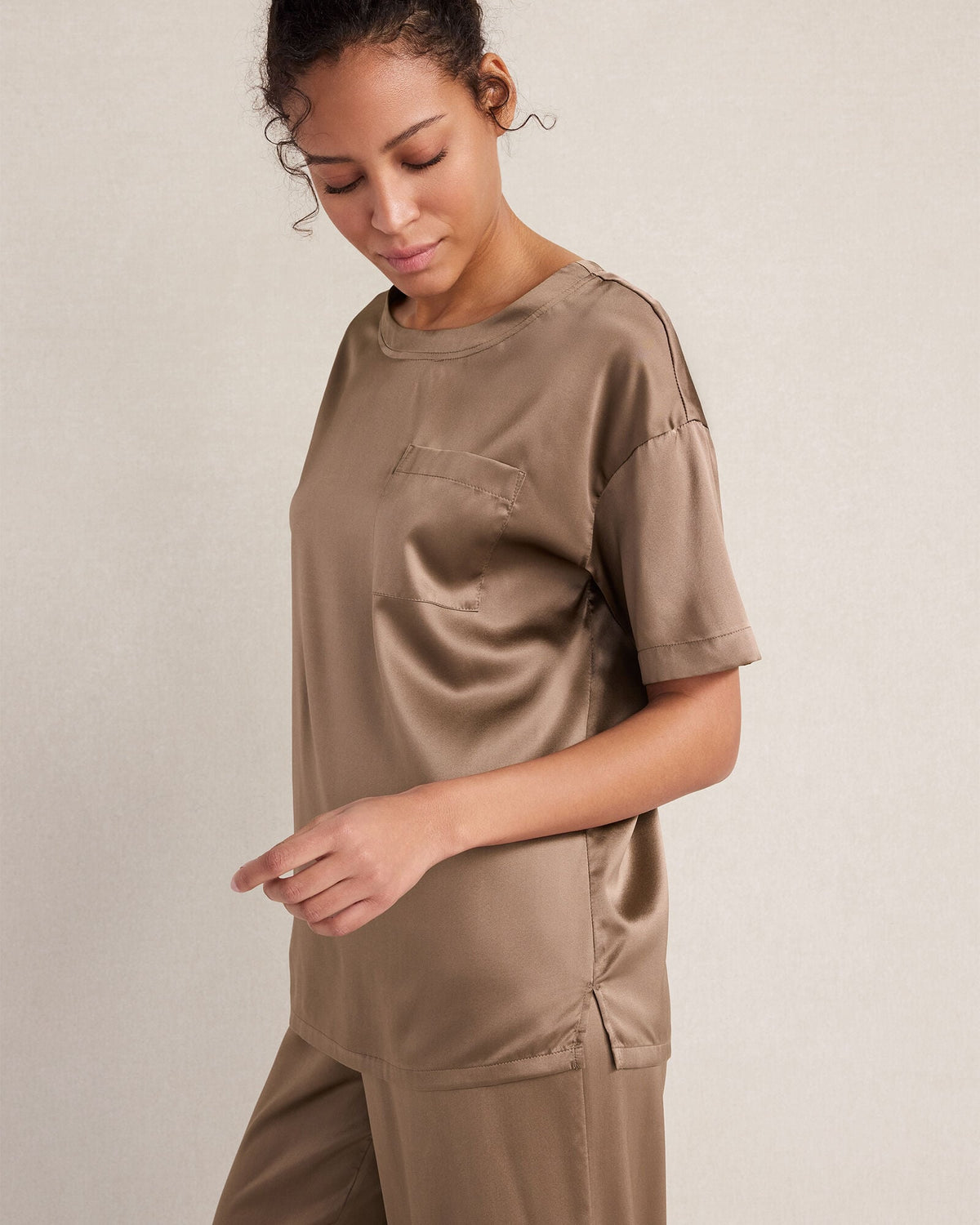 WASHABLE SILK SLEEP TOP