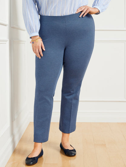 TALBOTS MONTAUK PANTS - DENIM HEATHER