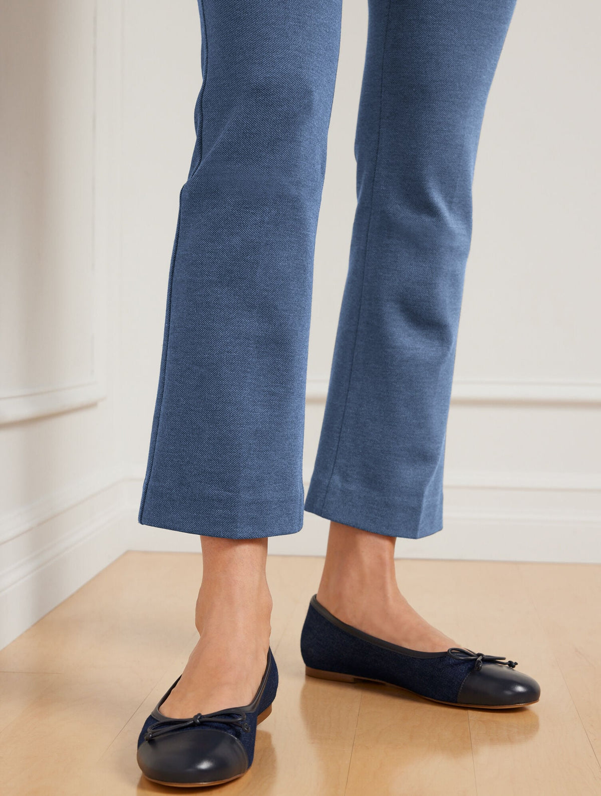 TALBOTS MONTAUK PANTS - DENIM HEATHER