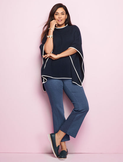 TALBOTS MONTAUK PANTS - DENIM HEATHER