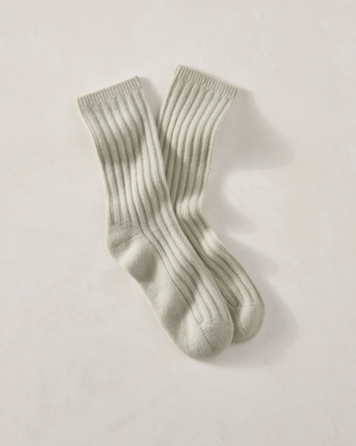 CASHMERE BLEND RIBBED SOCKS