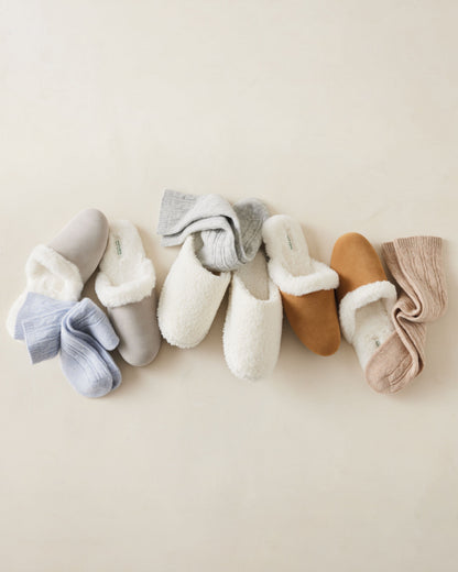 CASHMERE BLEND RIBBED SOCKS