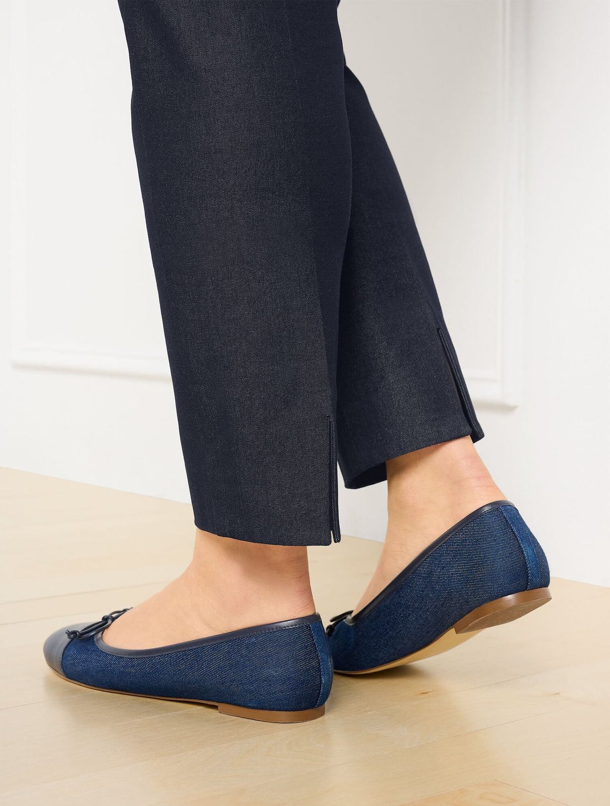 PLUS EXCLUSIVE TALBOTS CHATHAM SLIM ANKLE PANTS - REFINED DENIM