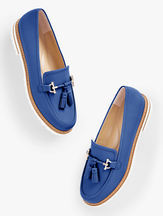 LAURA TASSEL SOFT NAPPA LOAFERS