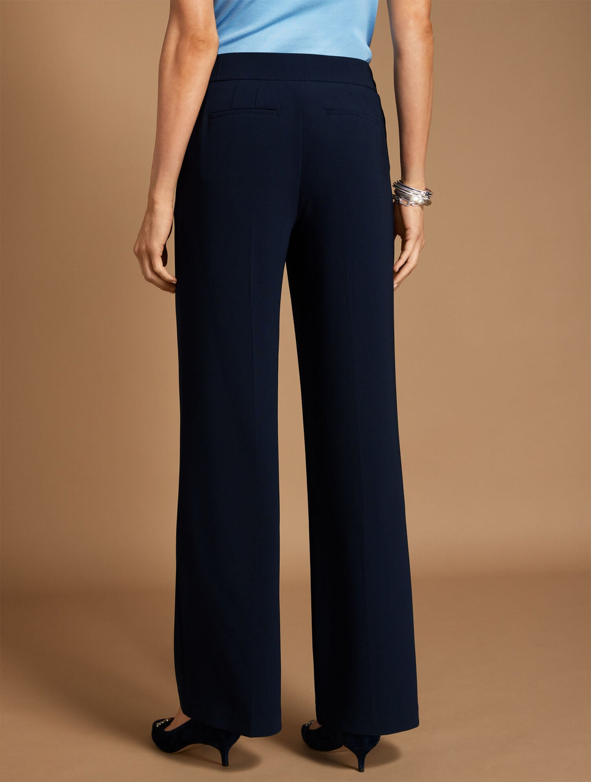 EASY TRAVEL WIDE LEG PANTS