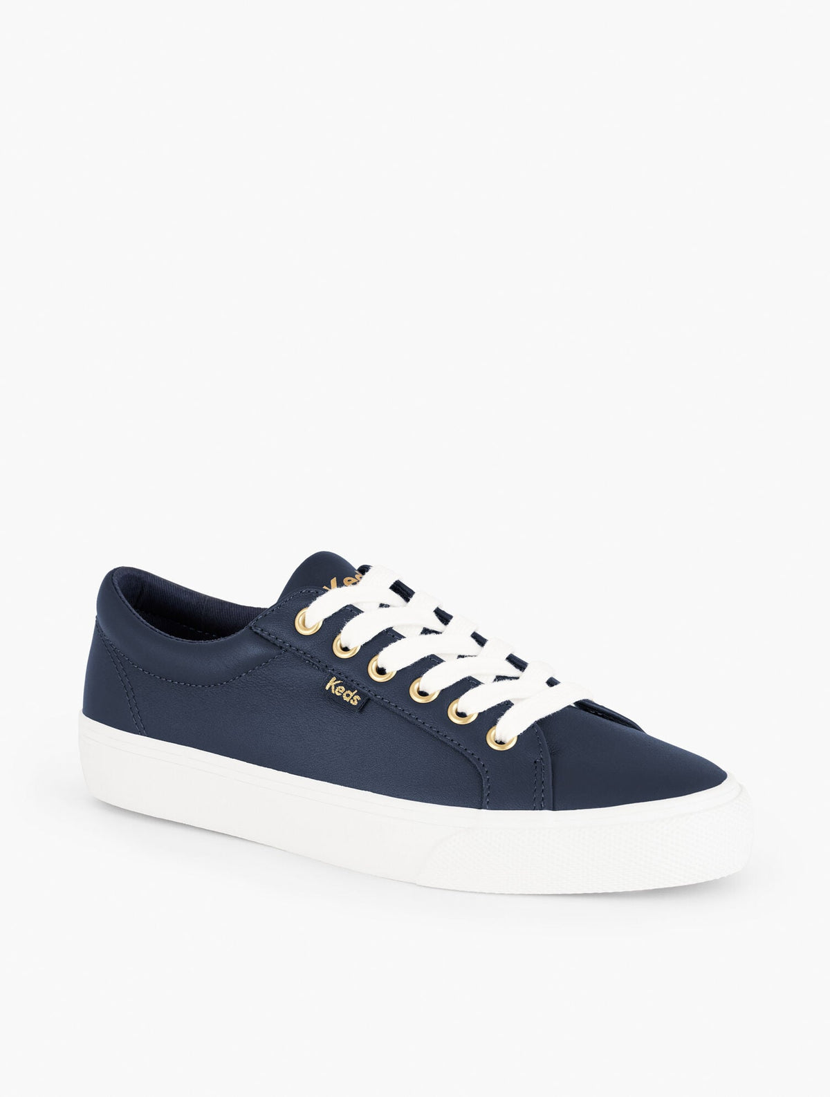 KEDS® JUMP KICK LEATHER SNEAKERS